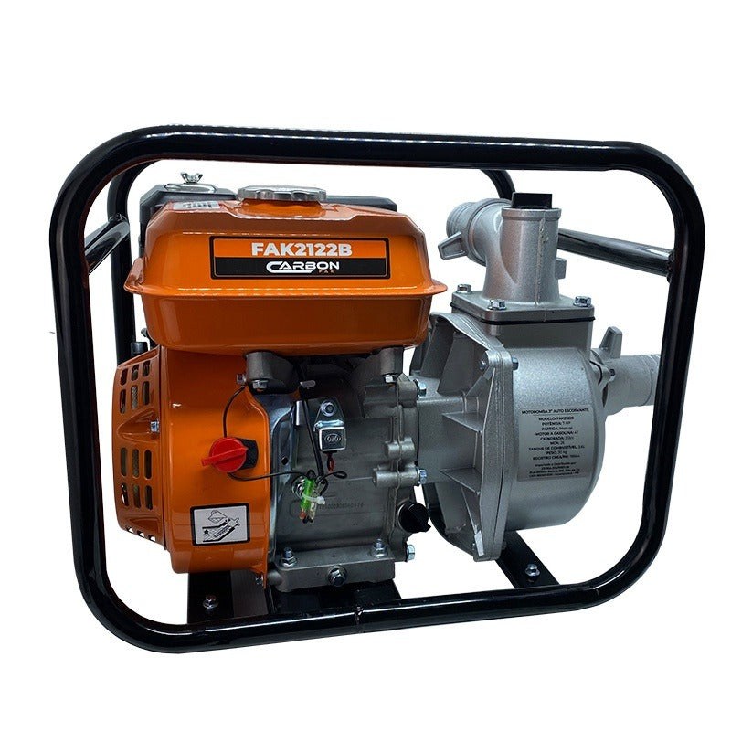 Motobomba a Gasolina Autoescorvante 4T 7HP 212CC 33.000L/H – Carbon Fak
