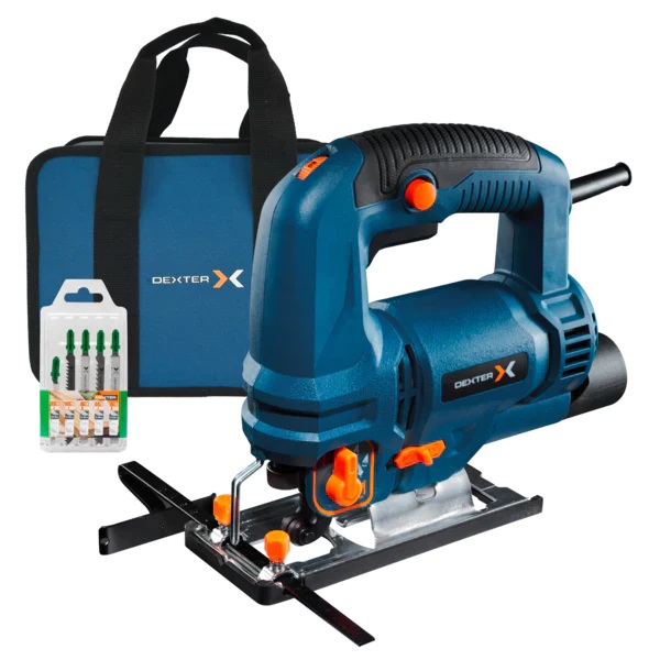 Serra Tico-Tico Elétrica Dexter 750W 127V com Bolsa e Lâminas